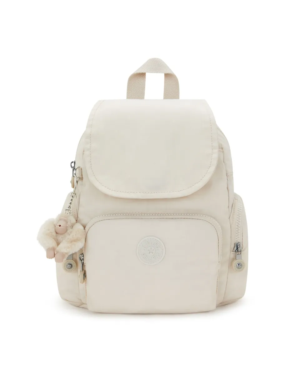 

Маленький рюкзак CITY ZIP MINI с регулируемыми ремнями бежевого цвета Kipling, бежевый