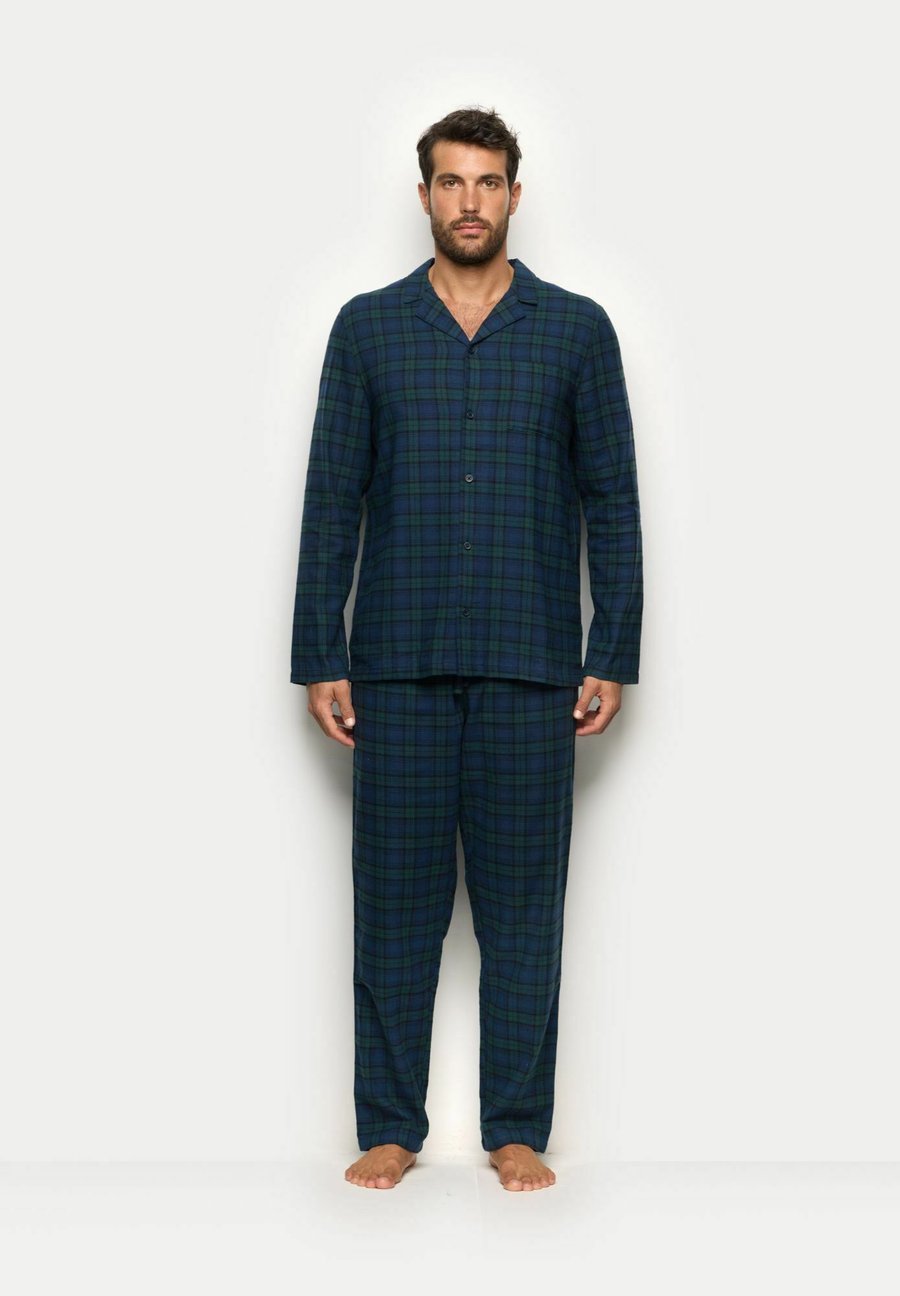 

Пижамный комплект Yamamay SET, Dark Blue Dark Gray Checkered/Dark Blue