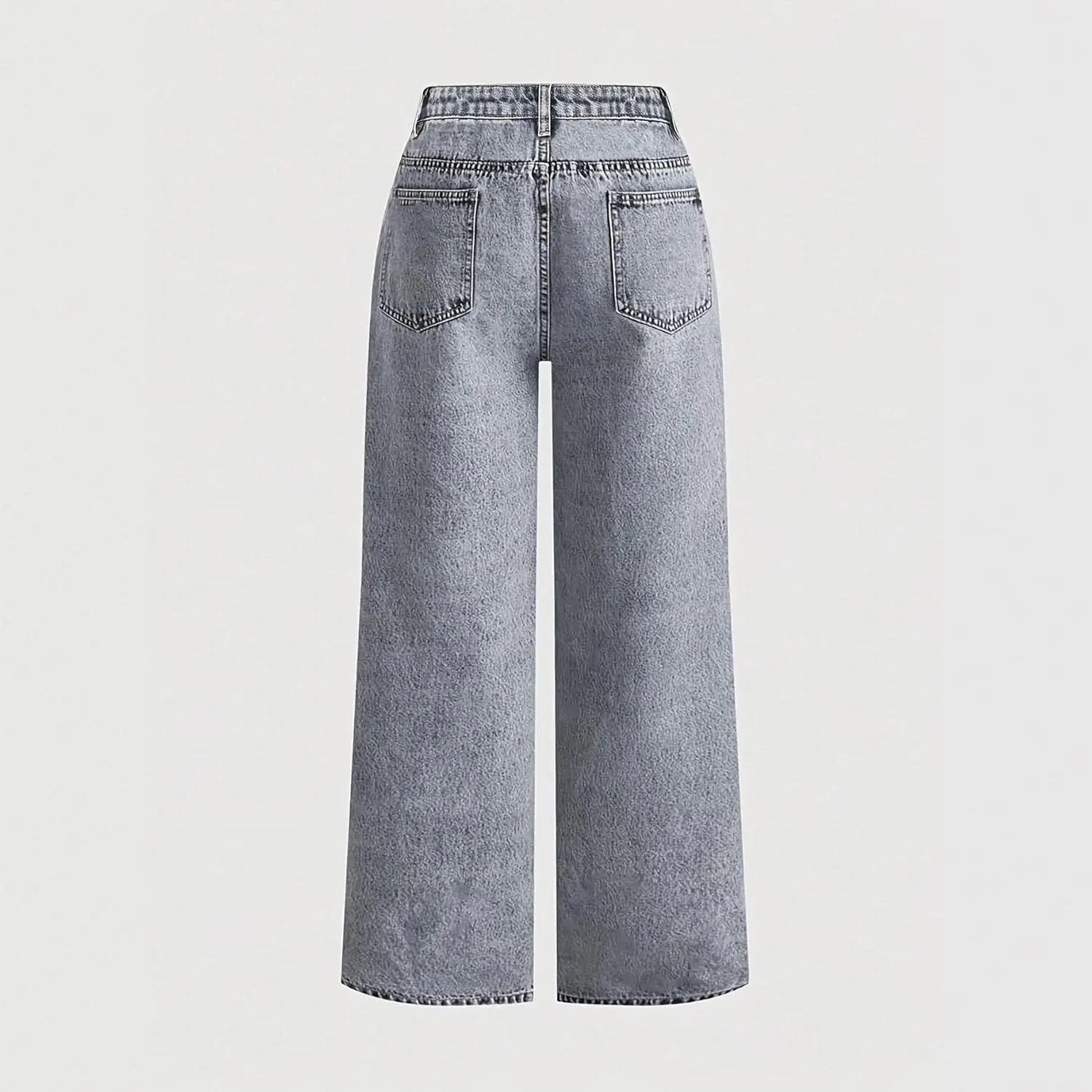 Джинсы с вышивкой, Wide Leg, A C — фото 3