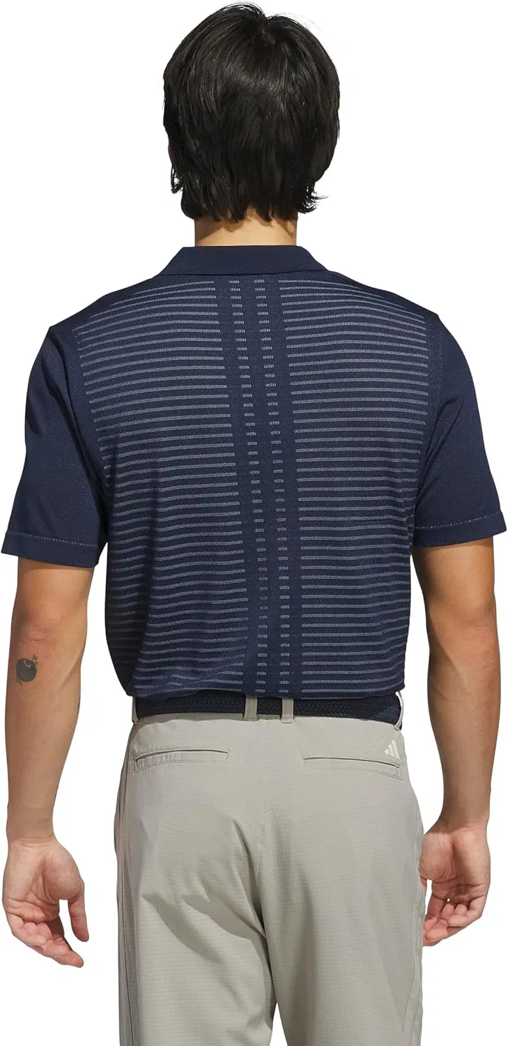 Футболка-поло Adidas Golf Men's ULTIMATE365 Tour Seamless, темно-синий — фото 4