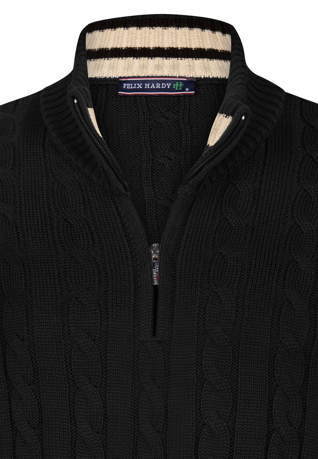 

Джемпер CABLE HALF ZIP Felix Hardy, черный