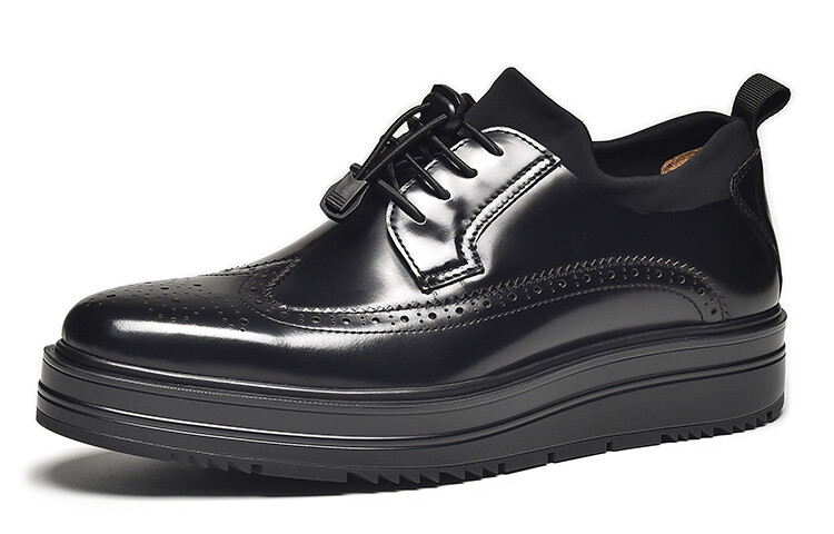 Мужские туфли Beau Today Men's Casual Shoes Men Low-Top Black — фото 2