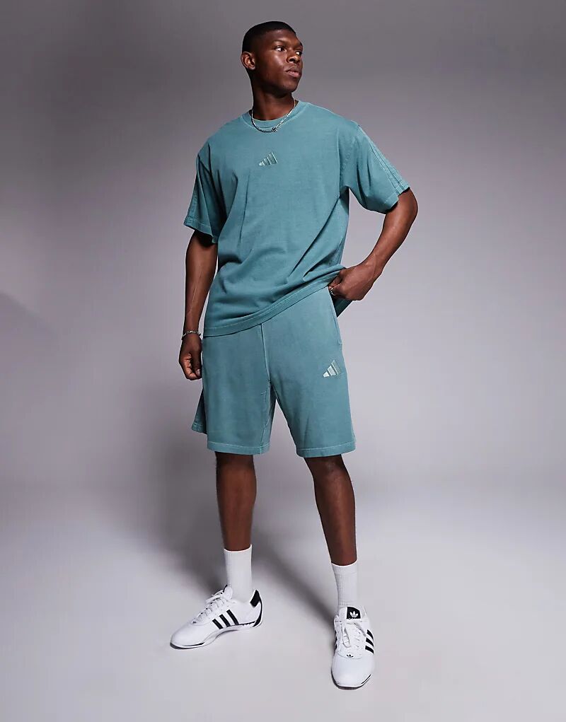 

Шорты adidas Sportswear в выбеленном зеленом цвете Adidas Originals