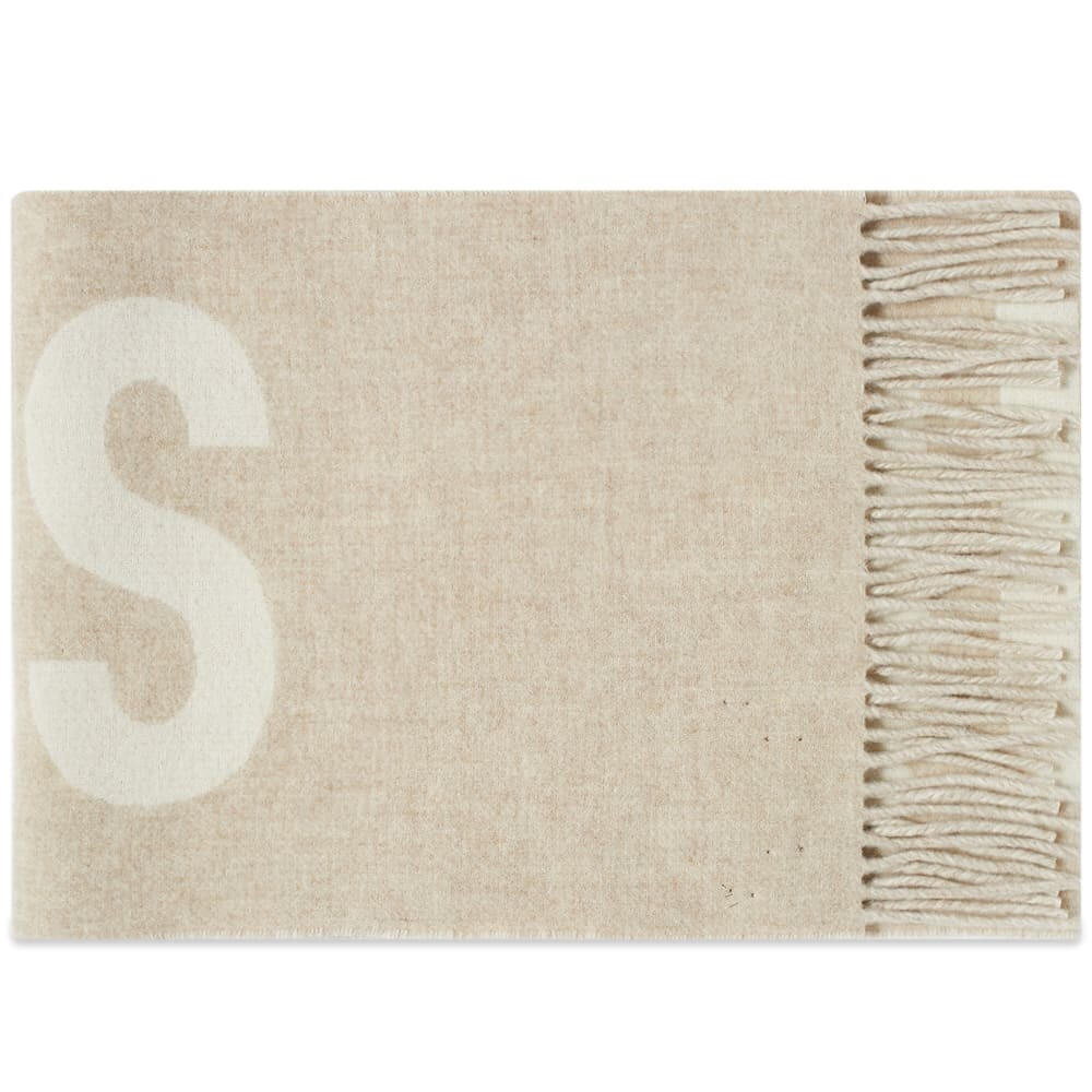 

Шарф Jacquemus Jacquard Logo Scarf, бежевый