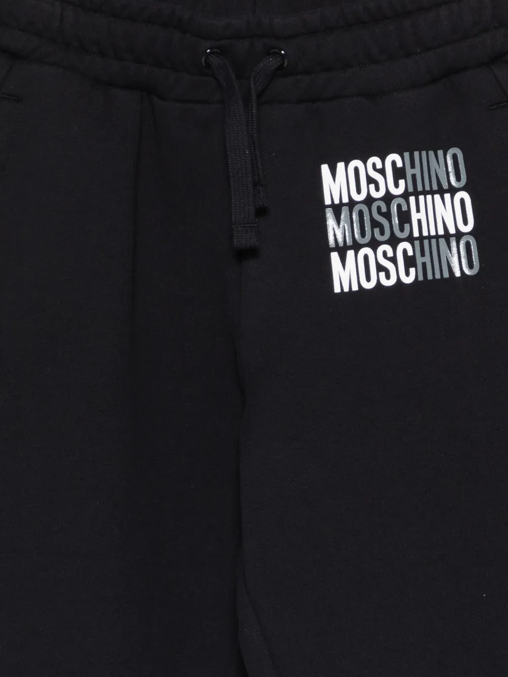 Спортивные брюки с логотипом Moschino Kids, черный — фото 3