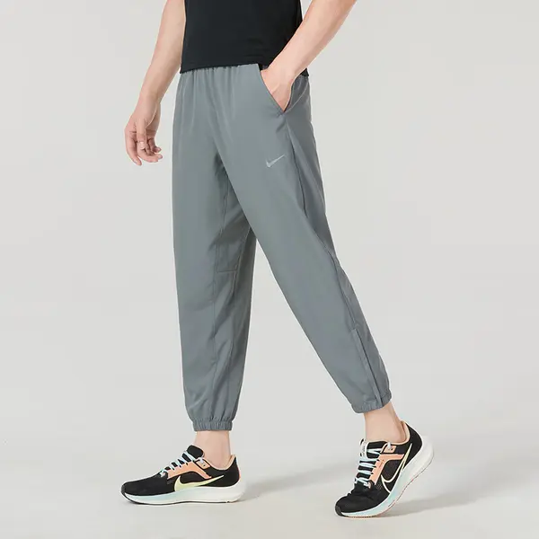 Брюки от dri fit зауженные универсальные брюки Nike, серый — фото 2