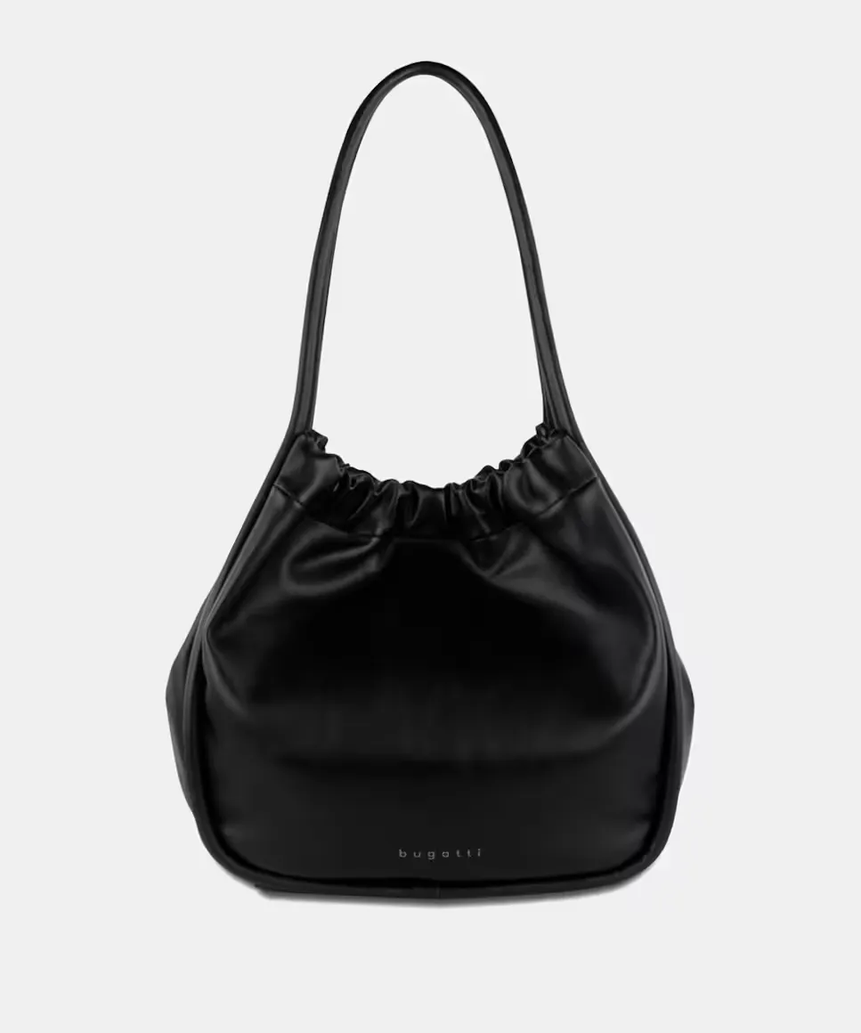 

Регулируемая черная сумка через плечо с застежкой Bugatti, чёрный, Черный, Регулируемая черная сумка через плечо с застежкой Bugatti, чёрный