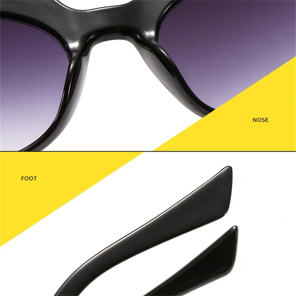 

Солнцезащитные очки «кошачий глаз» для женщин, градиентные солнцезащитные очки «кошачий глаз», большие очки с защитой от УФ-излучения UV400 VFDHN, Green Green