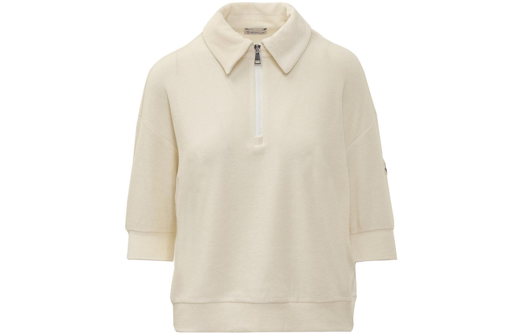 

Moncler Футболка-поло женская, бежевая, с квадратным воротником, умеренно прямого кроя, Бежевый, Moncler Футболка-поло женская, бежевая, с квадратным воротником, умеренно прямого кроя