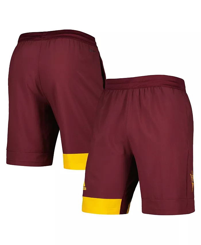 

Мужские тренировочные шорты Arizona State Sun Devils AEROREADY бордового цвета adidas