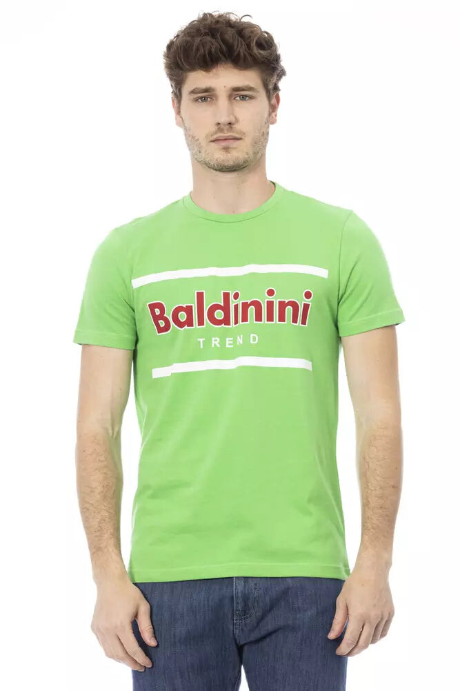 

Хлопковая мужская футболка Baldinini Trend, зеленый