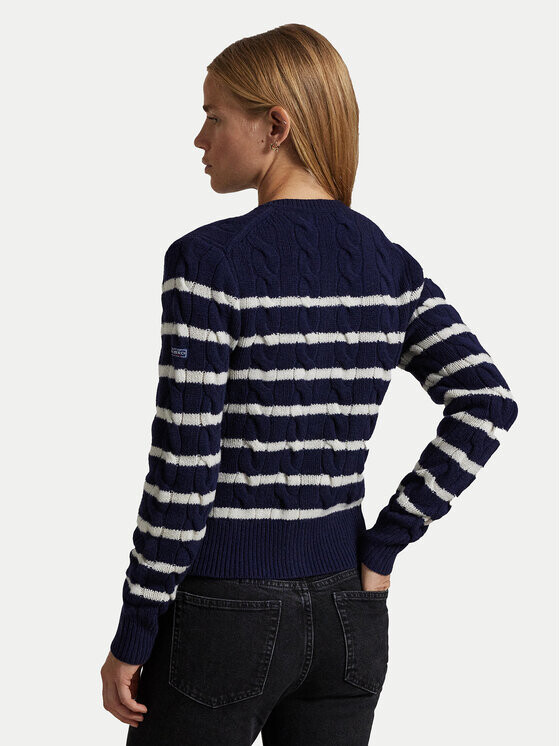Кардиган стандартного кроя Polo Ralph Lauren, синий — фото 3