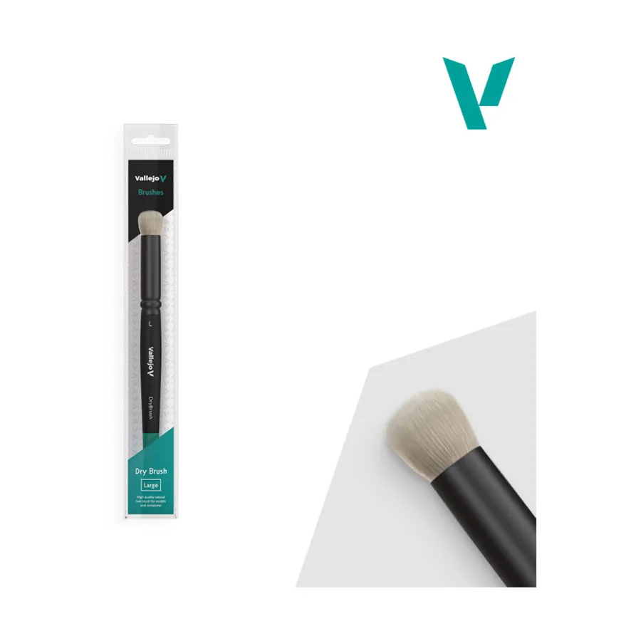 

Сухая щетка для натуральных волос (большая), Paint Brushes - Round Handle (Vallejo)