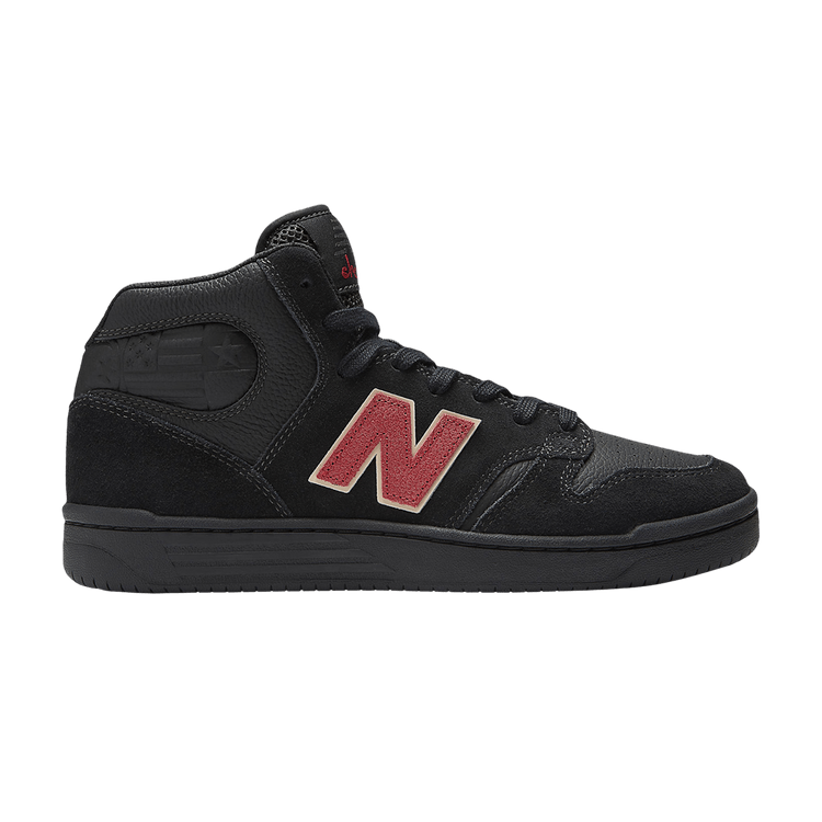 

Кеды New Balance Chocolate Skateboards x Numeric 480 High 'Black Red', черный