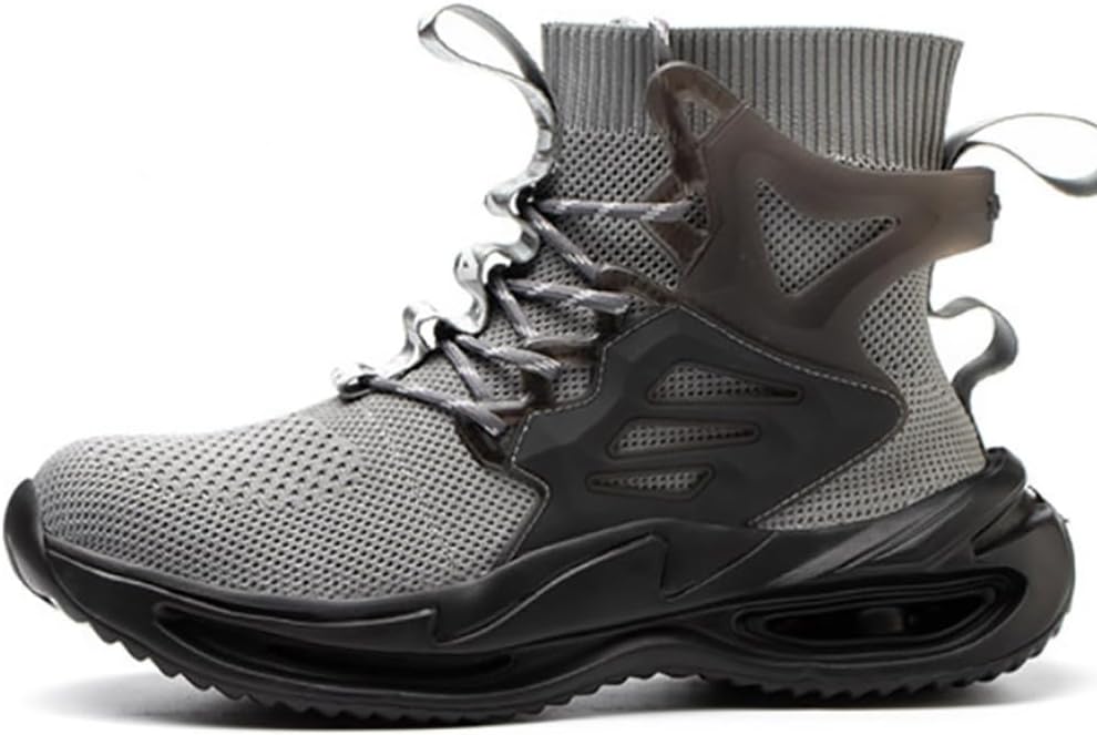 

Lmprock Унисекс Дышащие защитные ботинки с стальным носком, проколостойкие, для промышленной работы, противоскользящие, легкие, строительные, неразрушимые, защитная обувь, серый