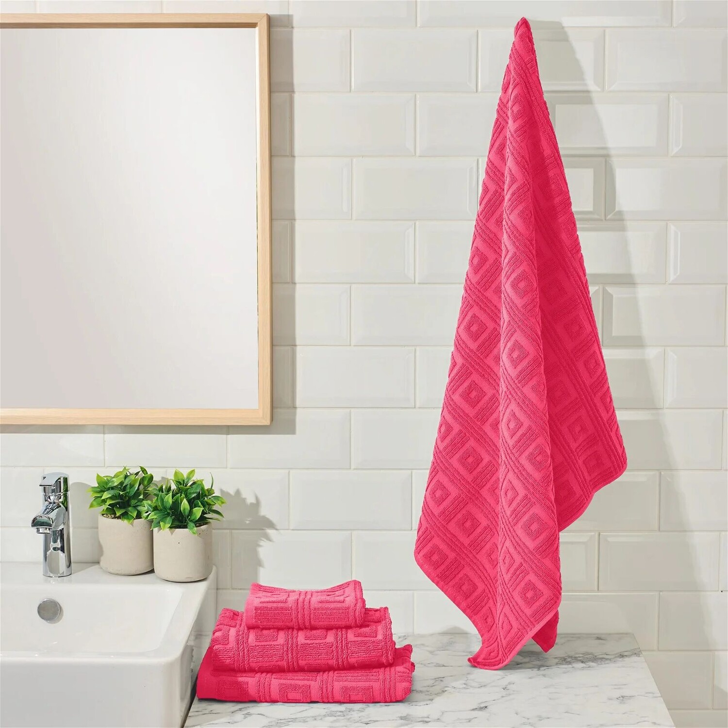 

Мягкое банное полотенце Evidea Kybele - Фуксия - 70x140 см