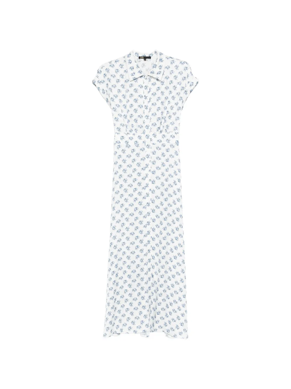 

Платье макси с цветочным принтом Maje, белый