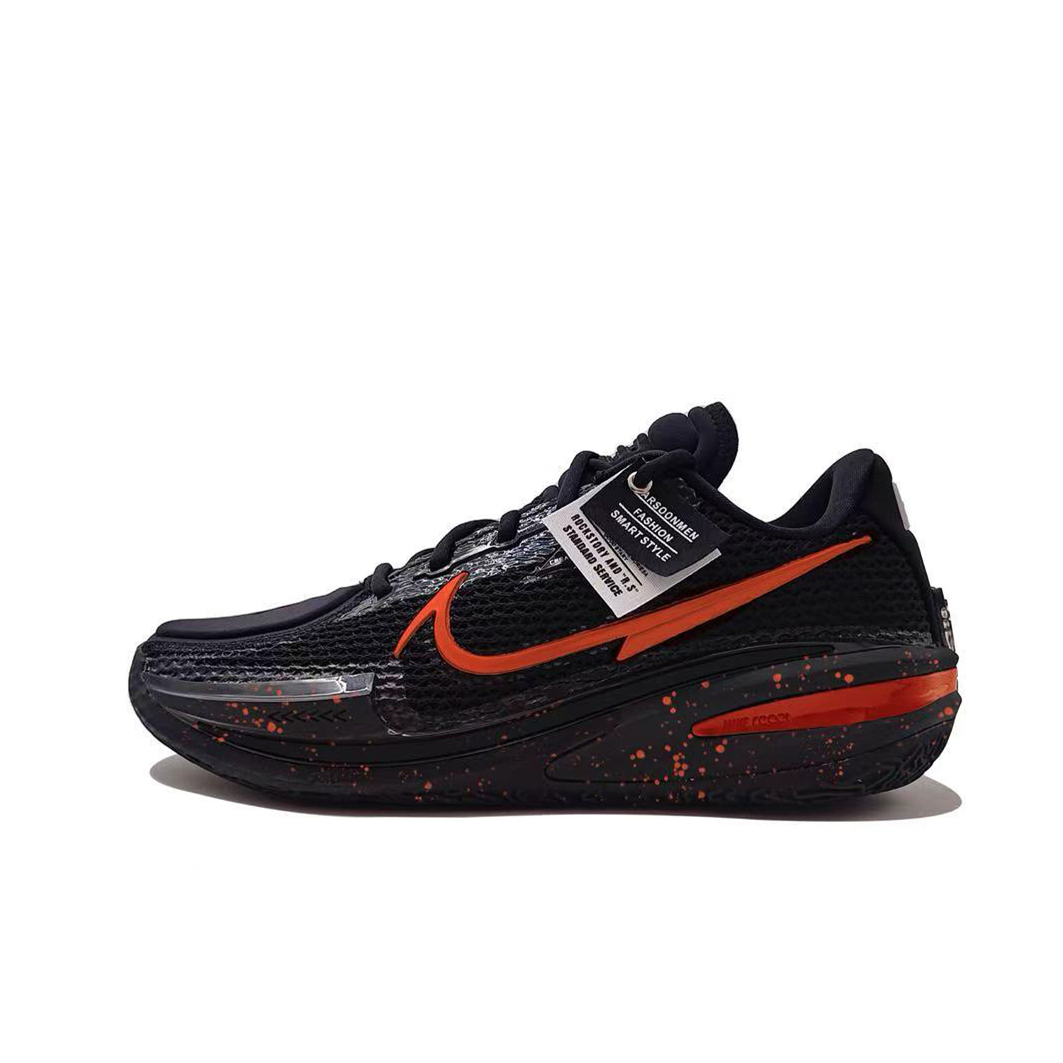

Nike Кроссовки для баскетбола Air Zoom GT Cut Orange Shadow low top unisex черные оранжевые