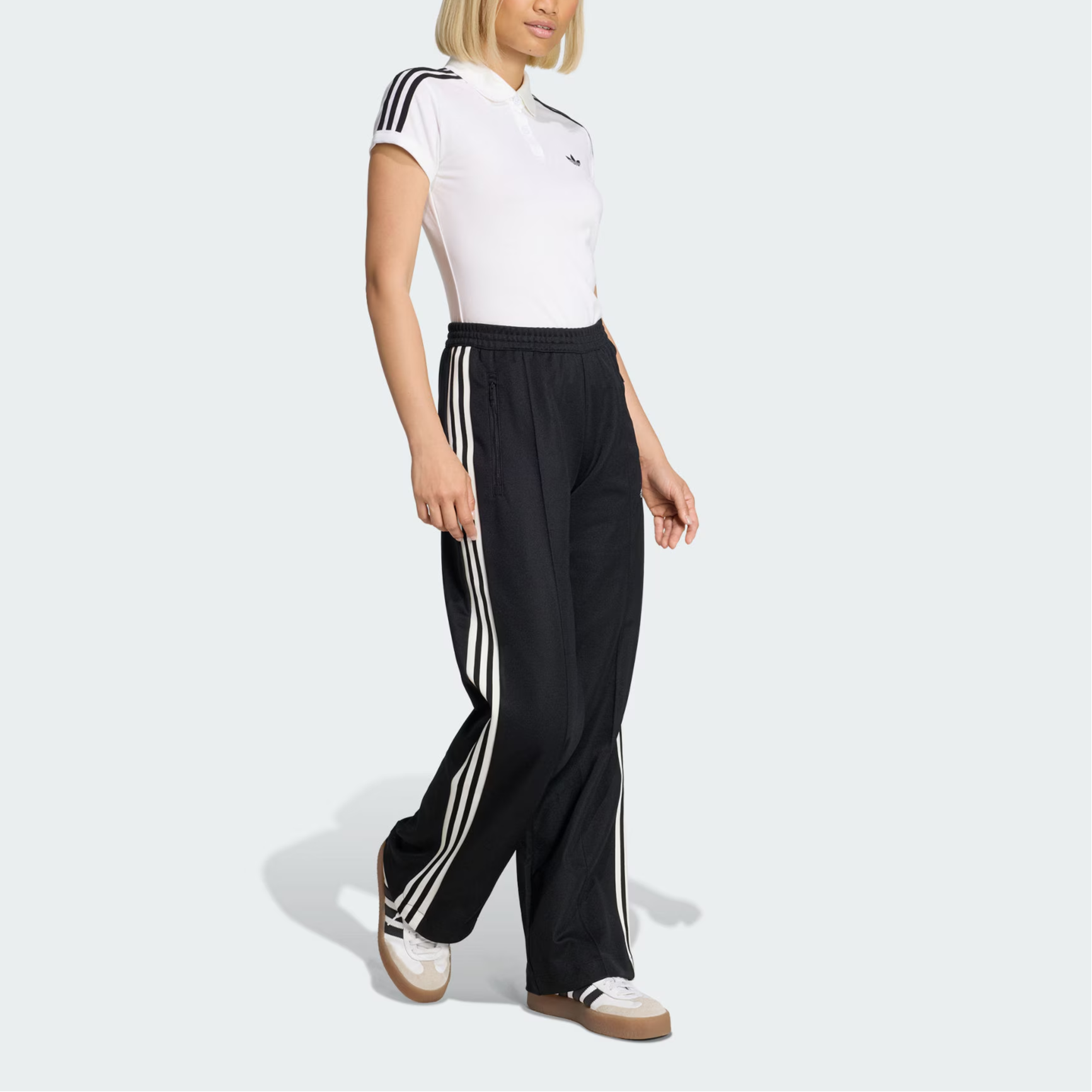 Adicolor вязаные спортивные штаны Women's Adidas Originals, черный/белый — фото 4