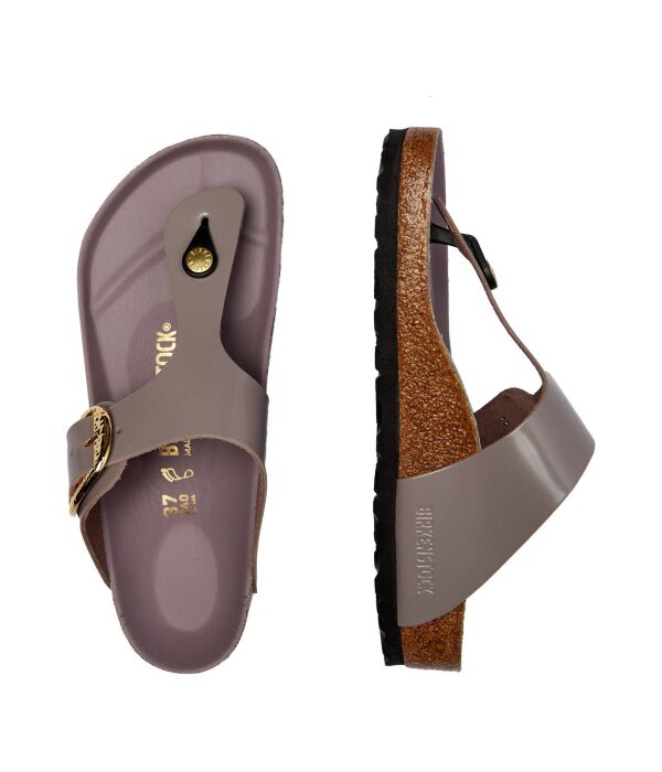 Кожаные пляжные тапочки gizeh ham.bb lena Birkenstock, фиолетовый — фото 4