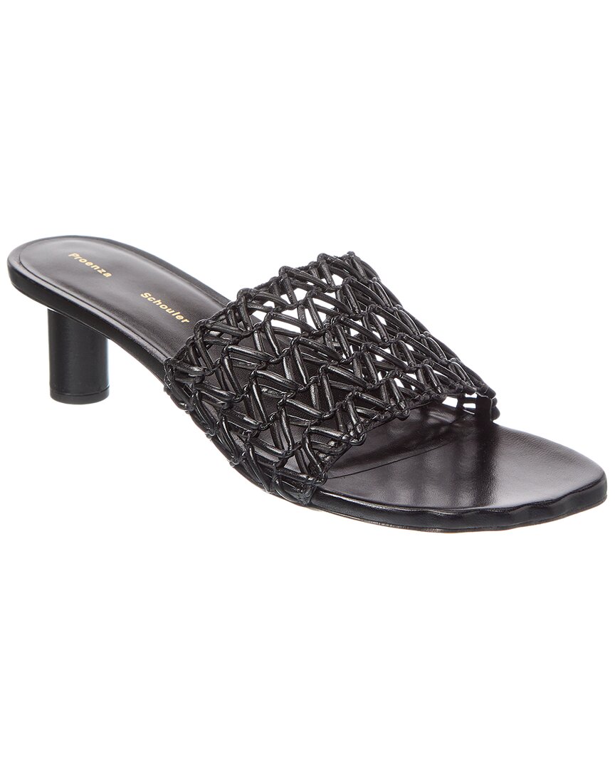 Proenza Schouler Leather Sandal, черный
