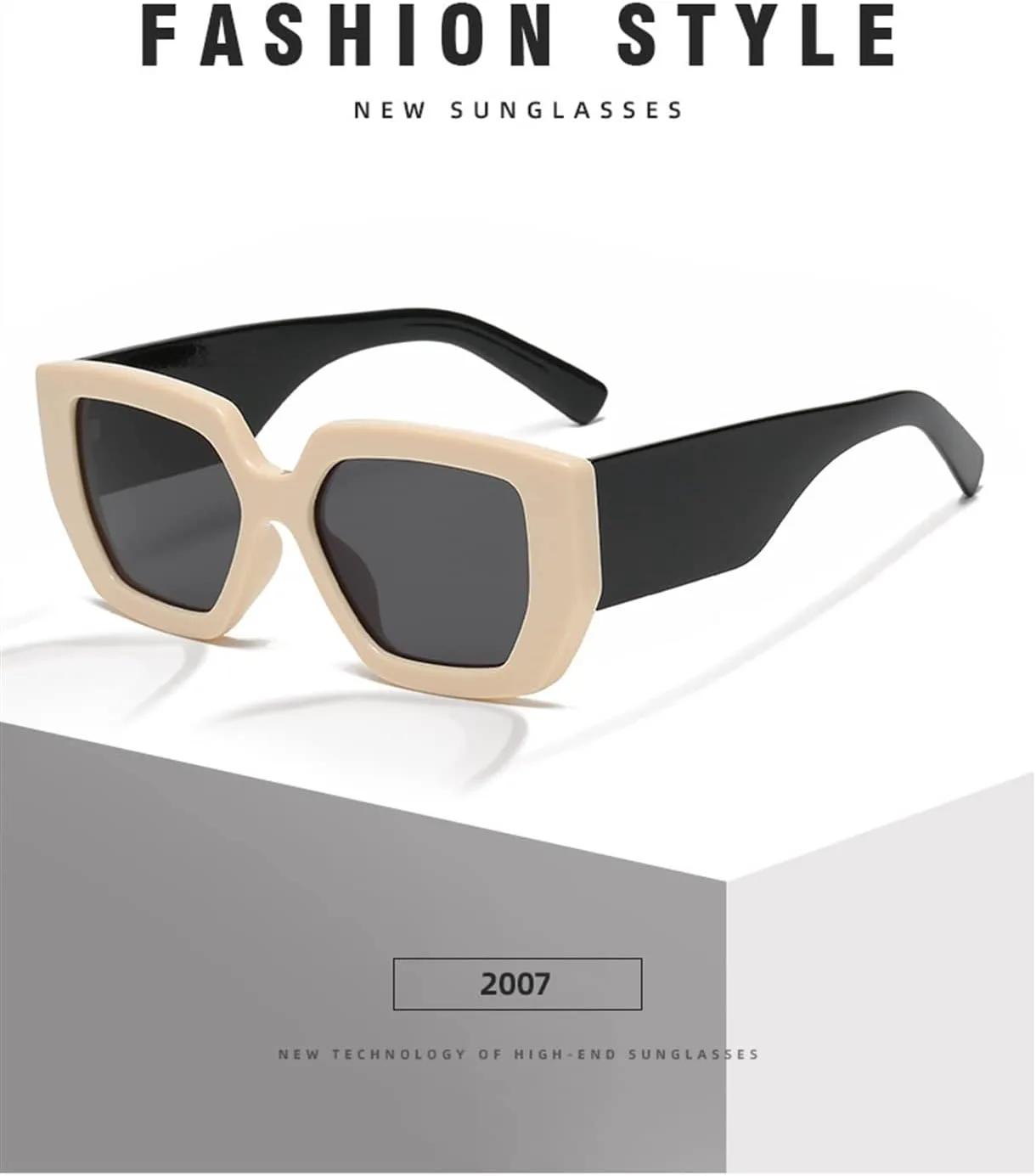 

Солнцезащитные очки XINXIN в стиле ретро с квадратными линзами, очки для отдыха на природе, для мужчин и женщин, для уличной фотосъемки (Цвет: C, Размер: Средний), C