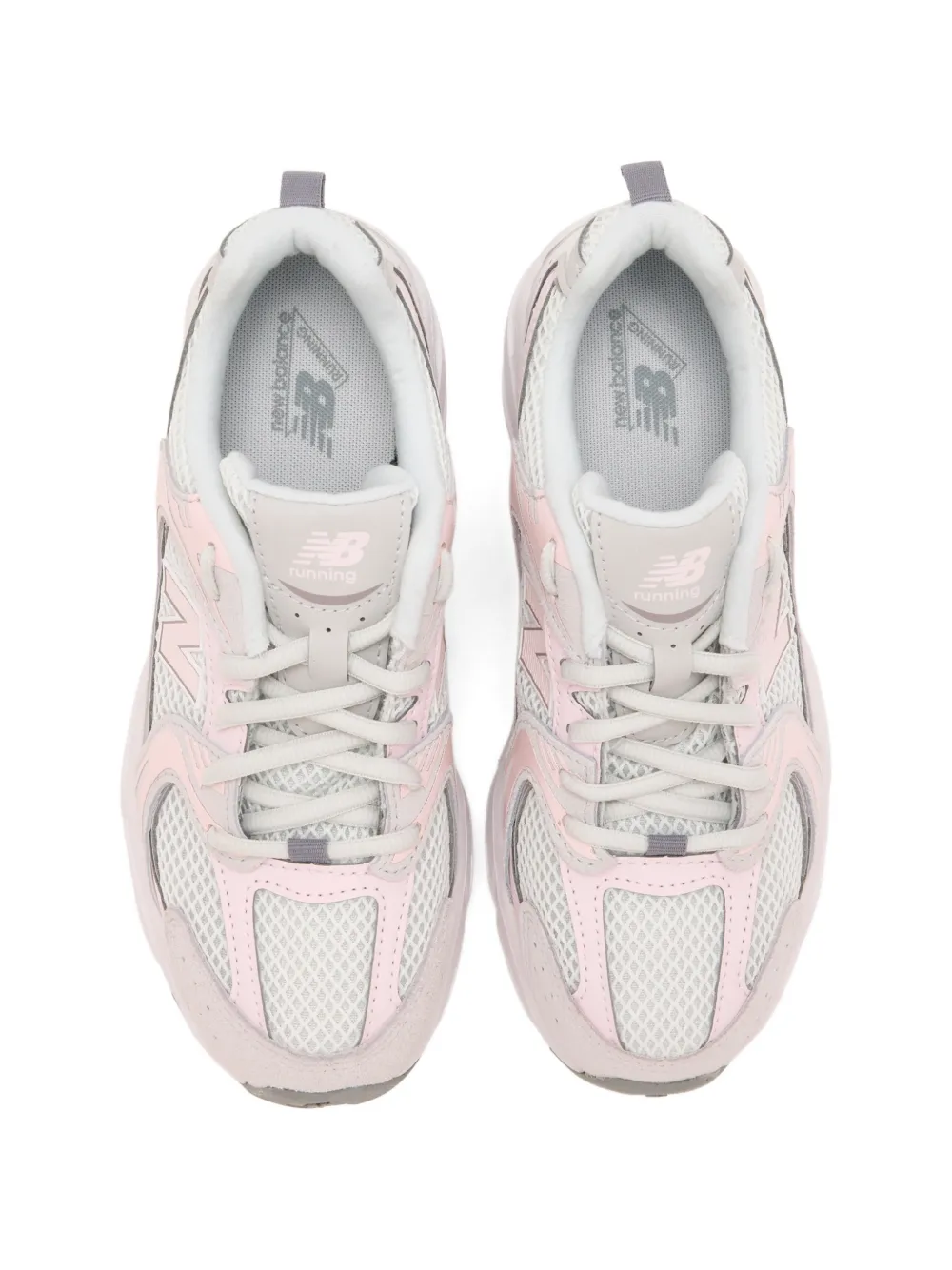 Кроссовки 530 с панелями и логотипом New Balance Kids, розовый — фото 3