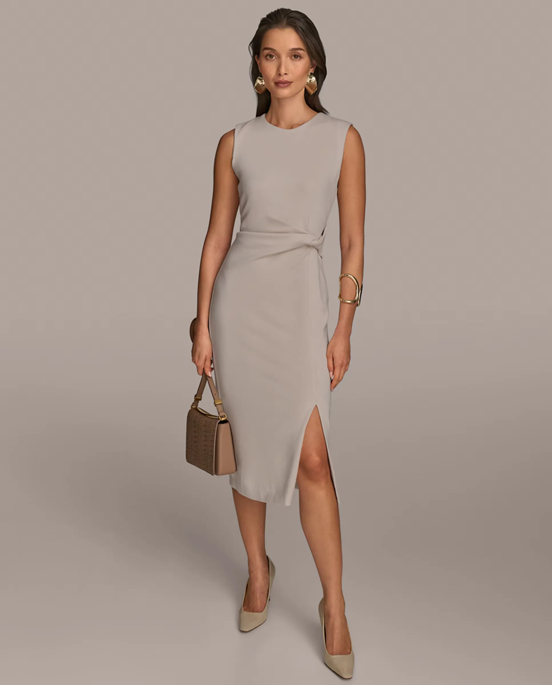 

Облегающее платье без рукавов Donna Karan New York, цвет Crudo