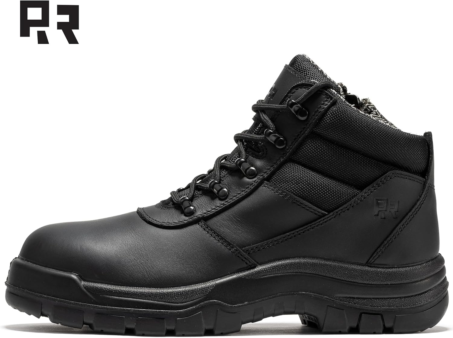 Мужские ботинки ROCKROOSTER Oxford из пшеницы, 13 см, с композитным носком ASTM F2413-18, защита от электропроводности (EH), противоскользящие, с боковой молнией, ширина EE, комфорт Coolmax, нубуковая кожа, резиновая подошва, черный — фото 2