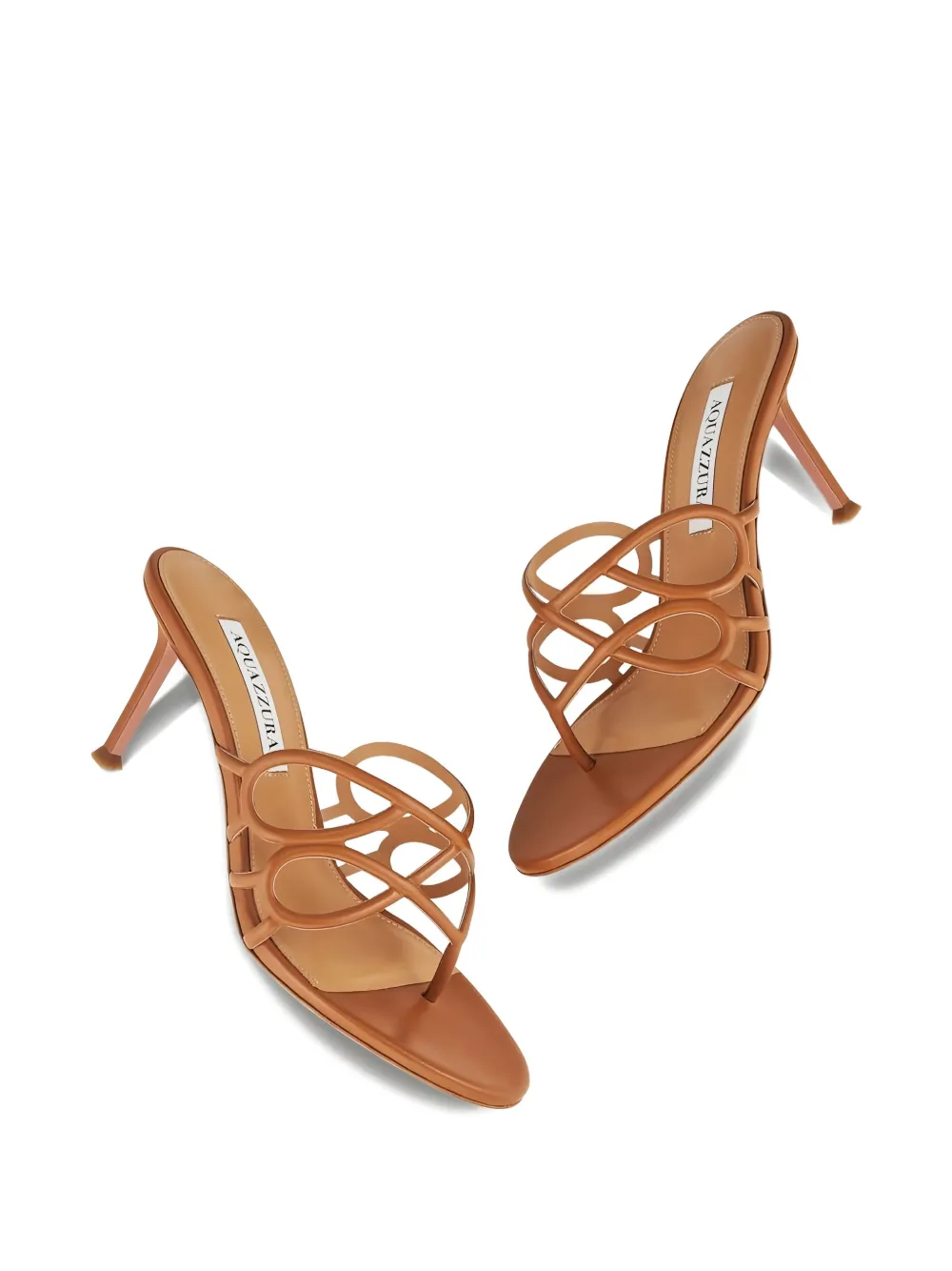 Босоножки Infinito м Aquazzura, коричневый — фото 3