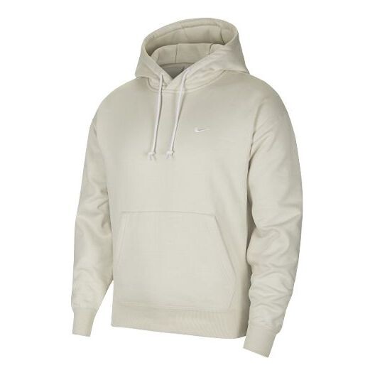 

Толстовка men's logo embroidered solid color fleece lined white Nike, белый