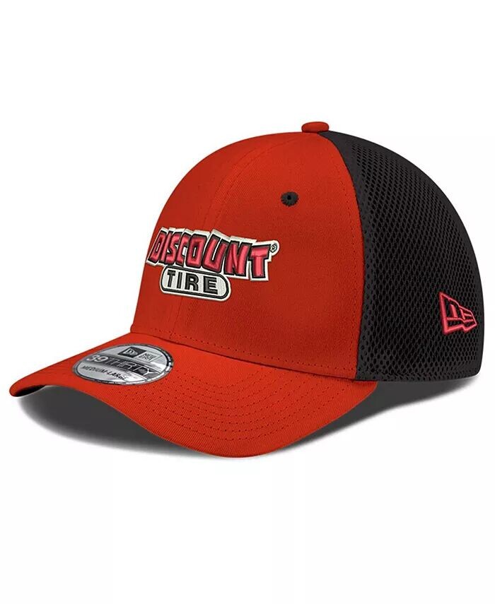 

Мужская красная шляпа Austin Cindric Discount Tire NEO 39THIRTY Flex Hat New Era