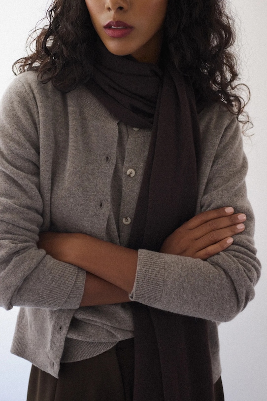 

Кардиган из мериносовой шерсти Answear.Lab, коричневый