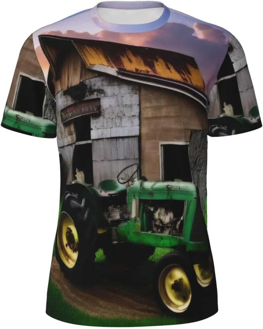 

Футболка Old Tractor Photo Farm с коротким рукавом и сетчатым верхом KOPOSTYZT