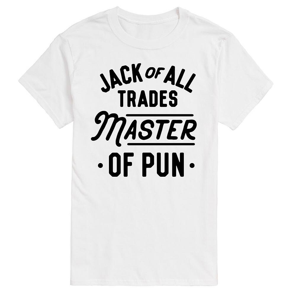 

Футболка Big & Tall Master of Pun с графическим рисунком Master of Pun License, белый
