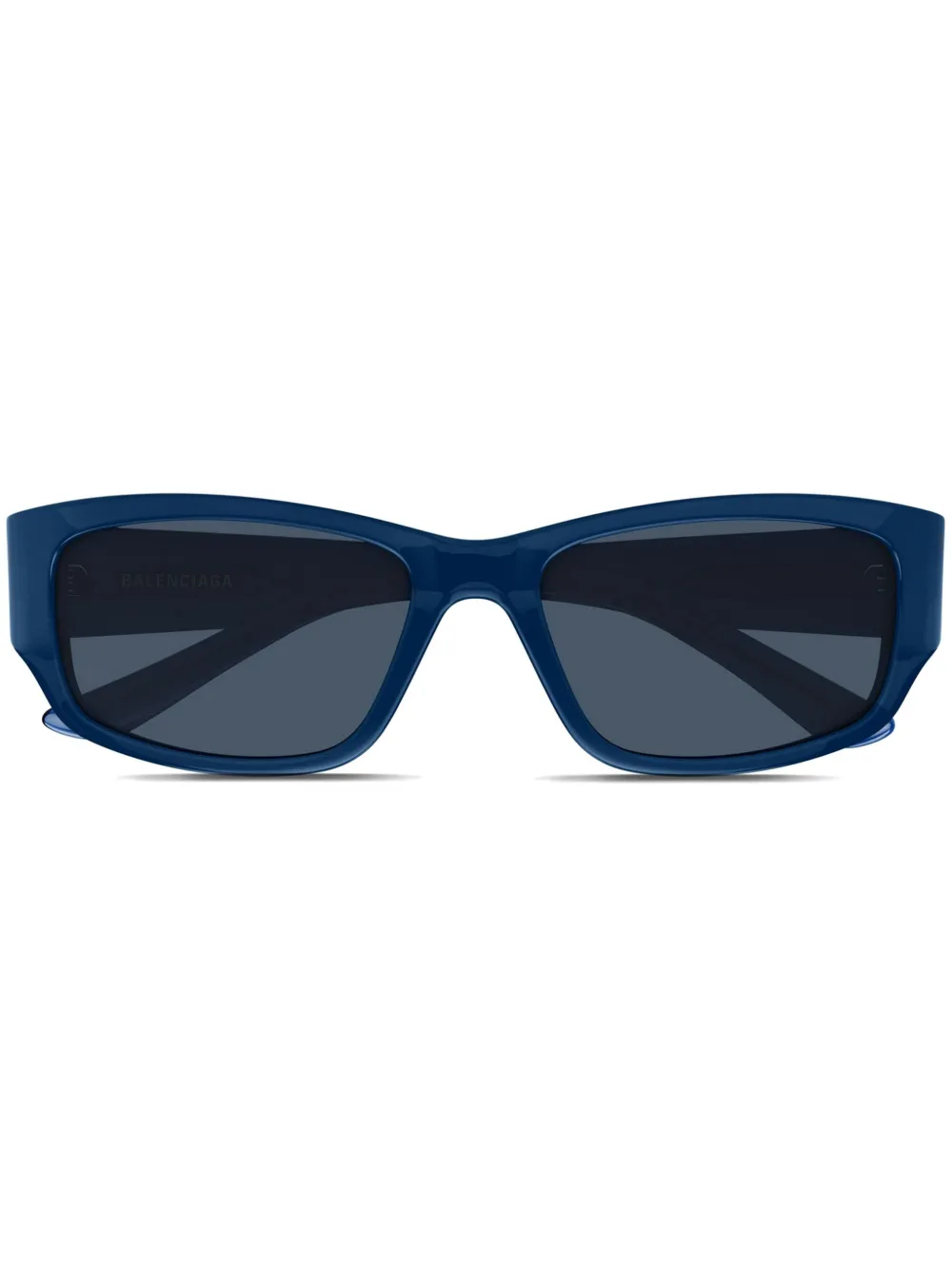 

Солнцезащитные очки в прямоугольной оправе Balenciaga Eyewear, синий