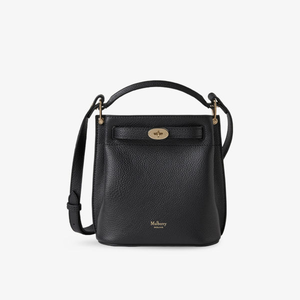 

Мини-сумка-ведро Islington из зерненой кожи Mulberry, черный