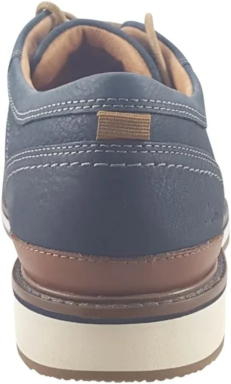 Мужские кожаные туфли Clarks Monahan, темно-синий — фото 4