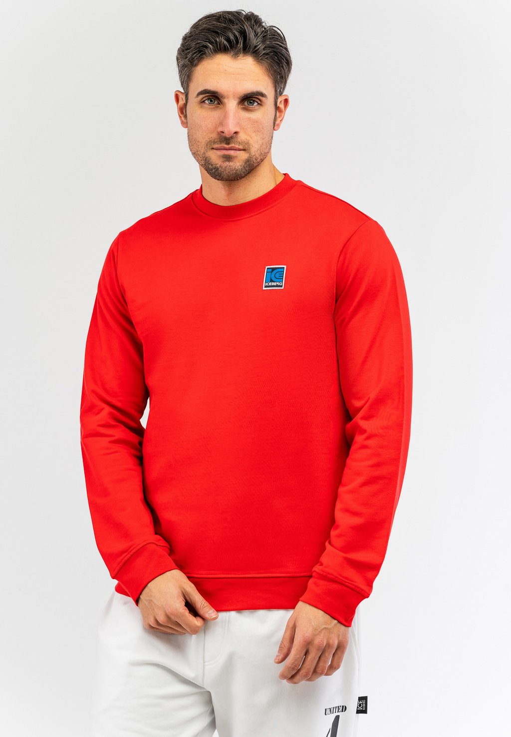 

Толстовка ROUNDNECK WITH LOGO PATCH ICE ICEBERG, красный