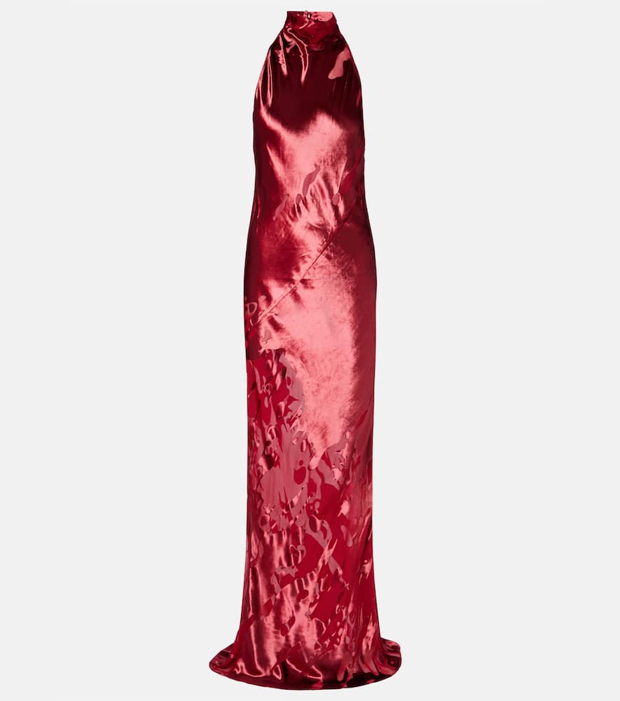 

Велюровое платье с открытой спиной на бретелях The Sei, Jam Exclusive