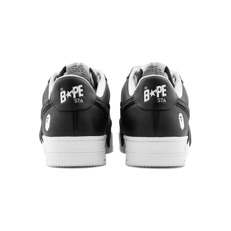 Кроссовки BAPE STA Low top для скейтбординга мужские A BATHING APE, черный BKX — фото 4