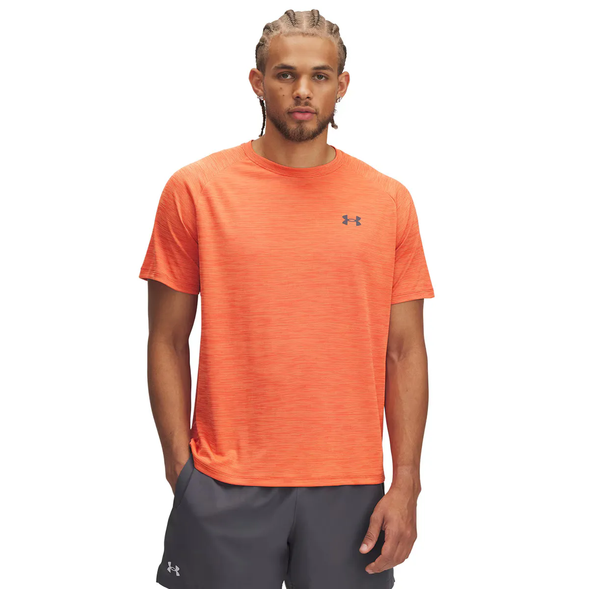 

UA Tech Textured SS Under Armour Мужская футболка, оранжевый