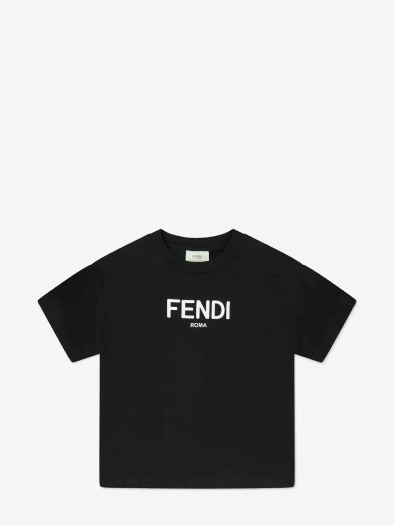 

Детская футболка с логотипом Fendi Kids, черный