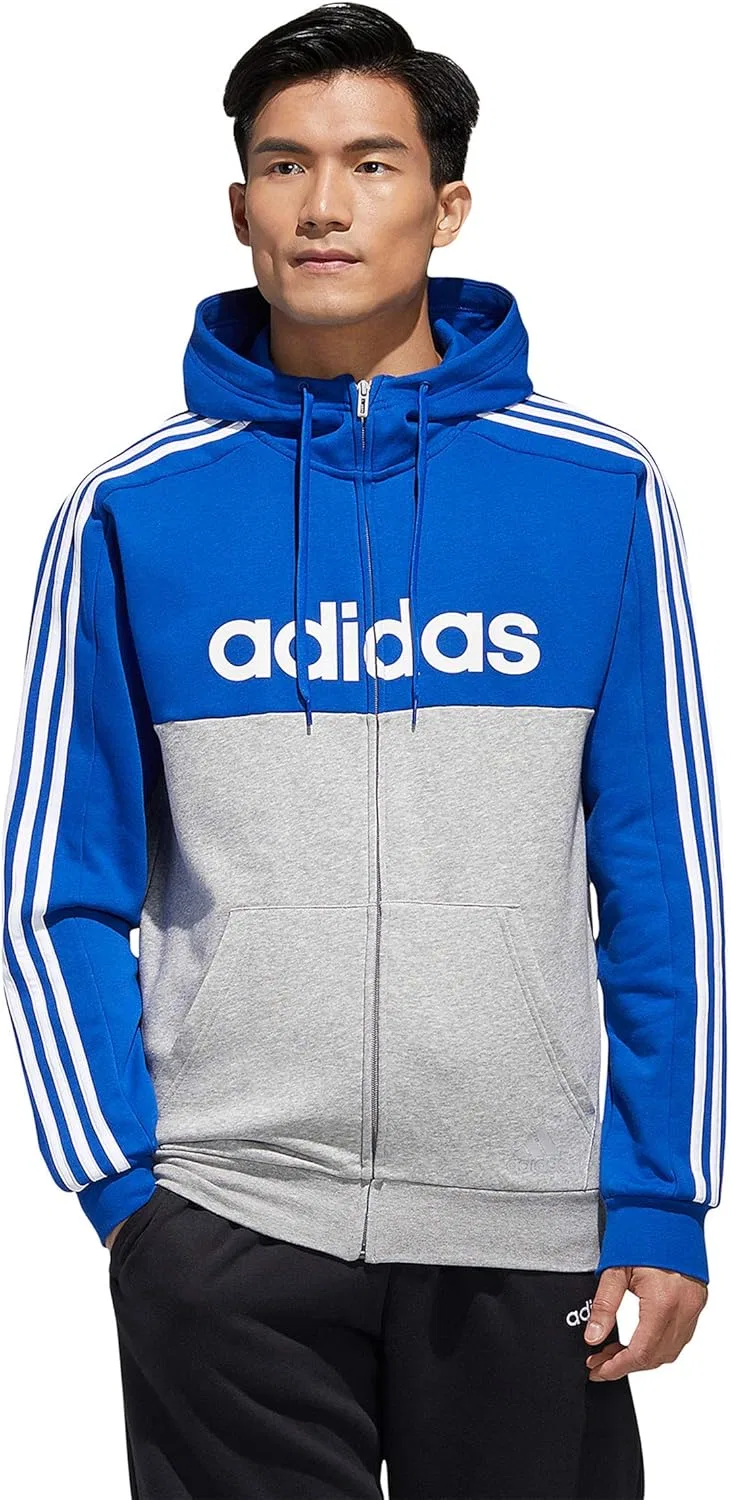 Мужская спортивная куртка adidas Essentials с цветными блоками и капюшоном