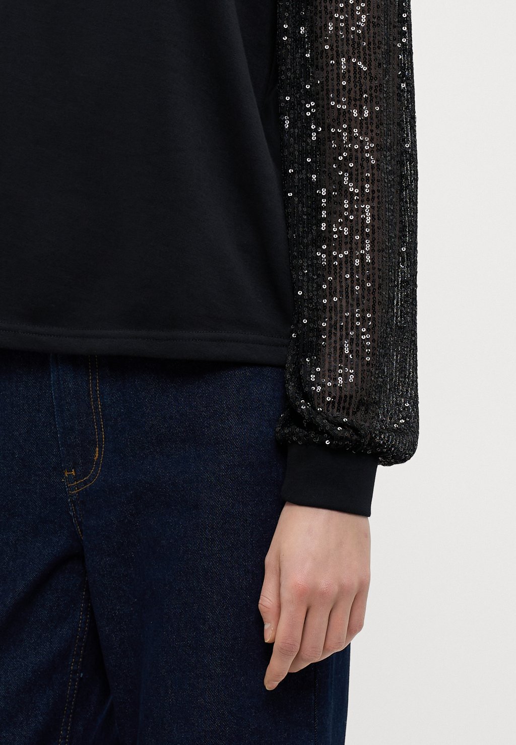 

Топ с длинными рукавами VMCHARLOTTE SEQUINS Vero Moda Tall, черный