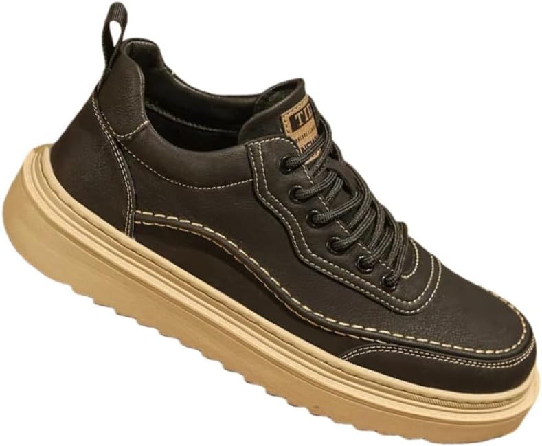 

Мужские спортивные кроссовки на толстой подошве, дышащие и удобные, противоскользящие и прочные, подходят для активного отдыха, повседневной носки и поездок на работу Fmshi, черный