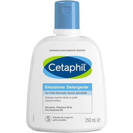 

Cetaphil Fluid Cleansing Emulsion Увлажняющий крем для лица и тела для чувствительной, сухой и толерантной кожи, без запаха, 250 мл