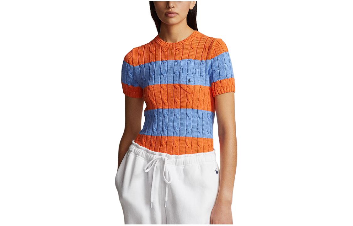 Вязаный свитер SS24 женский разноцветный Polo Ralph Lauren, мультиколор — фото 3