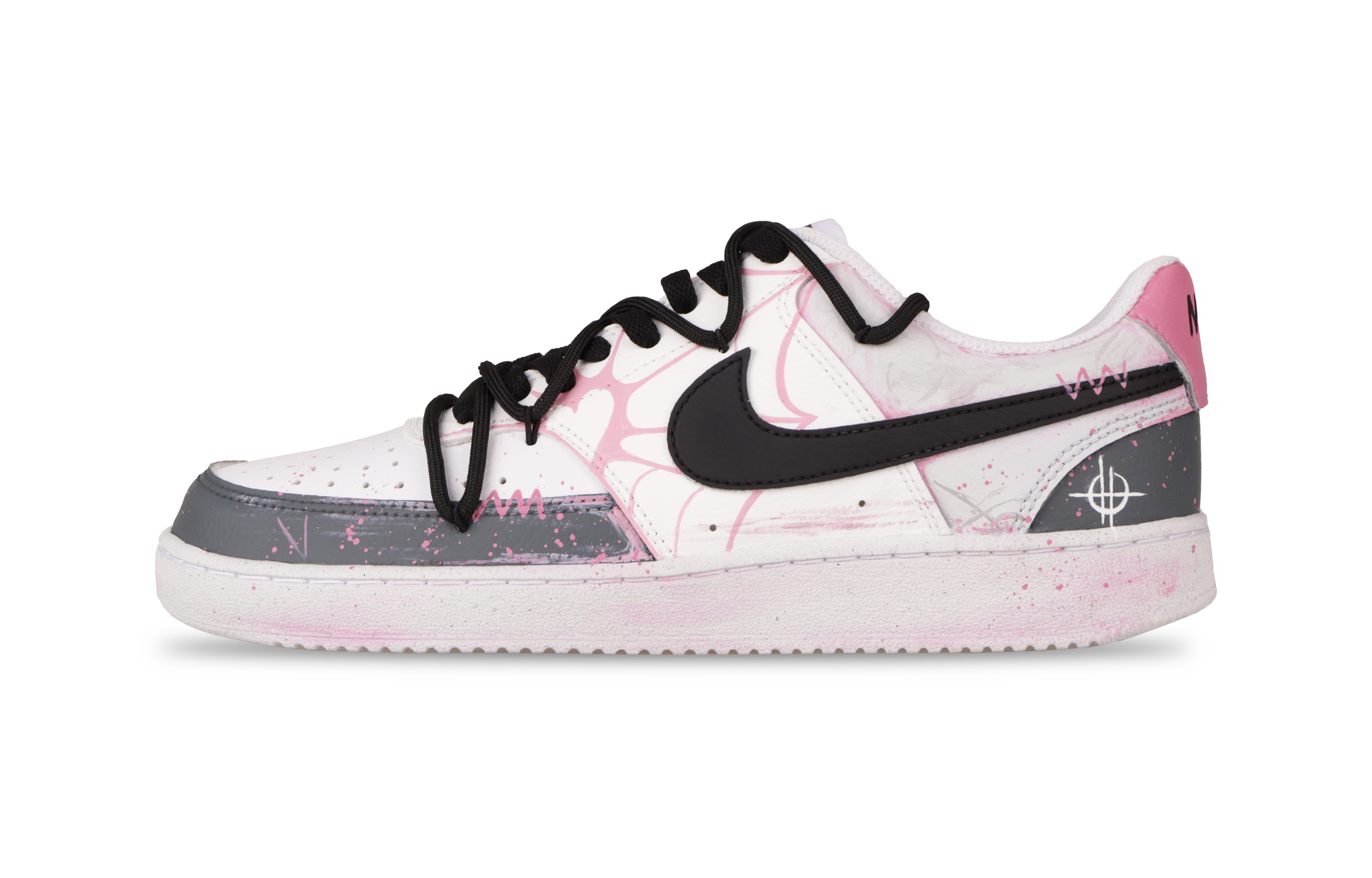 

Nike Кроссовки Court Vision 1 Gwendolyn для скейтбординга, износостойкие, серо-розовые, мужские