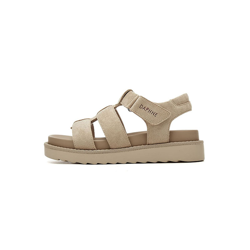 Римские сандалии на среднем каблуке женские DAPHNE, Earth Yellow